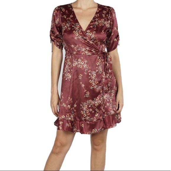 lovestitch Dresses & Skirts - SOLD Lovestitch floral wrap dress women’s